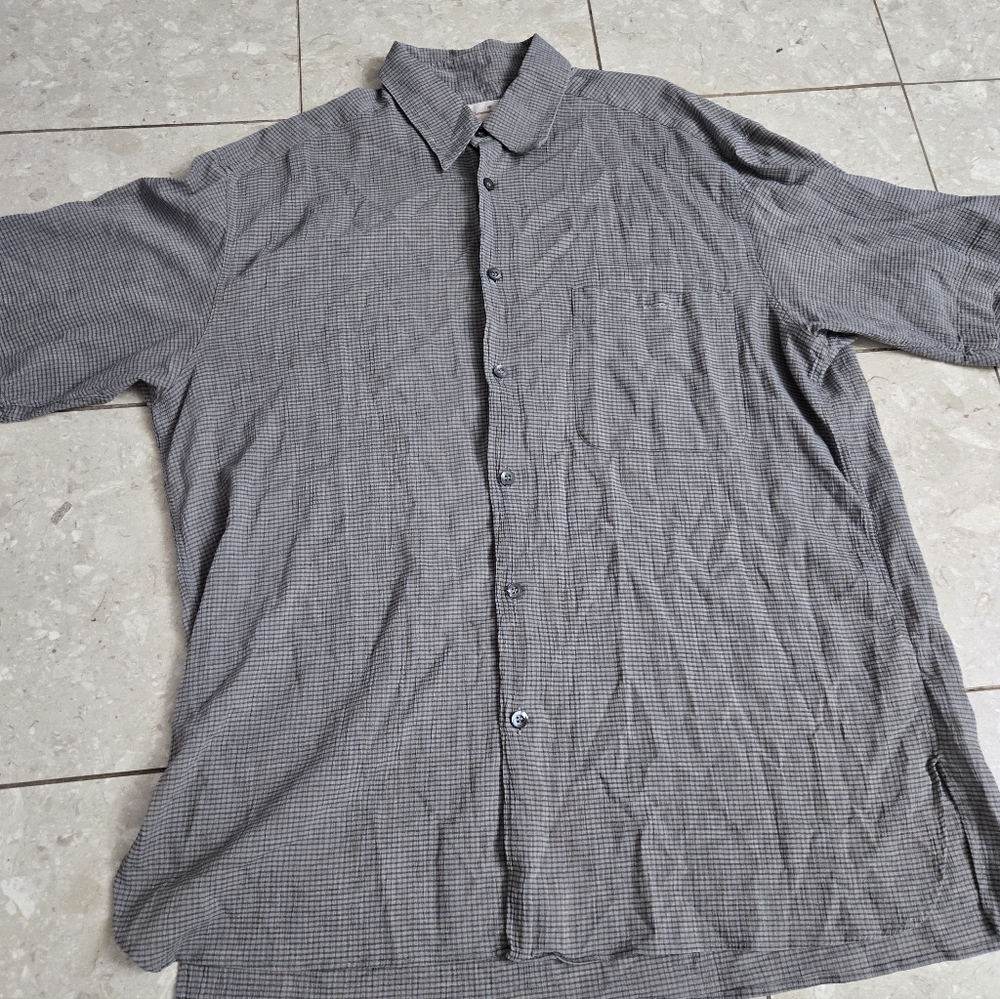 Men's Ermenegildo Zegna Button Down Shirt Made In Italy - Large